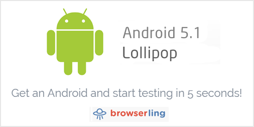 Android Lollipop Cross-browser Testing