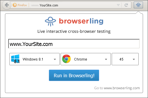 Browserling's Cross-Browser Testing Extension