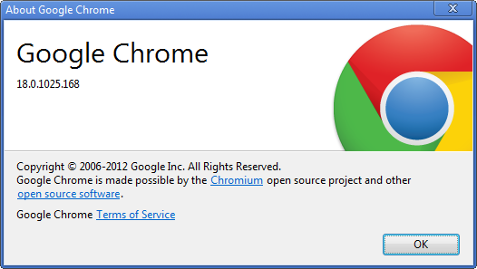 Chrome 18 Version