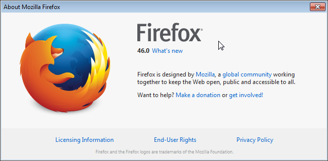 Cross-browser testing in Firefox 46
