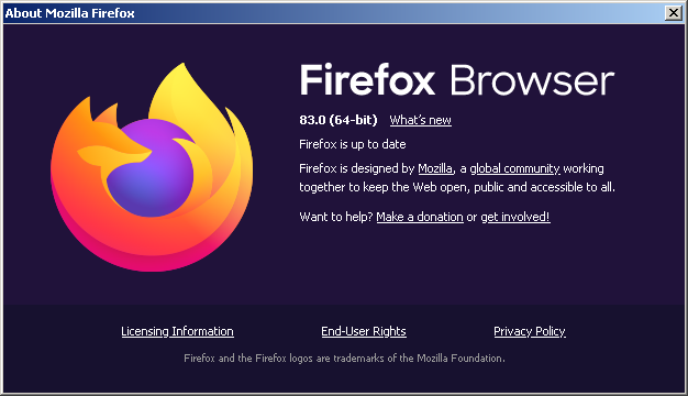 Firefox 83 Version