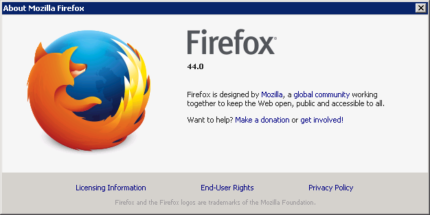 Cross-browser testing in Firefox 44