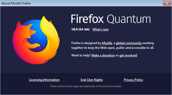 Firefox 58