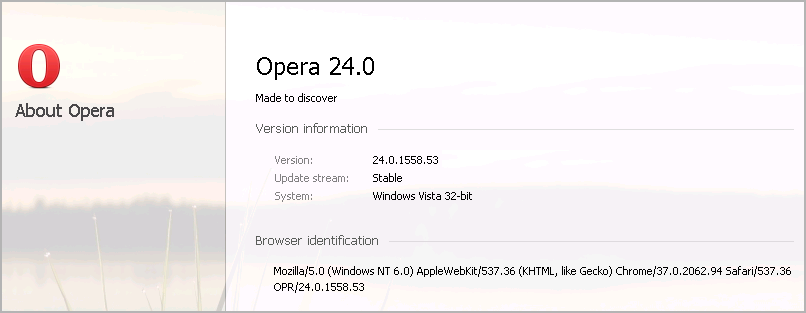 Cross-browser testing in Opera 24