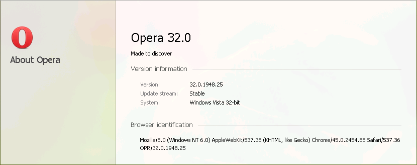 Cross-browser testing in Opera 32
