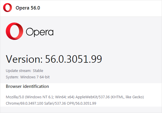 Cross-browser testing in Opera 56