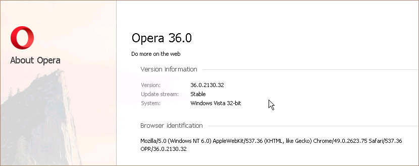 Web testing in Opera 36