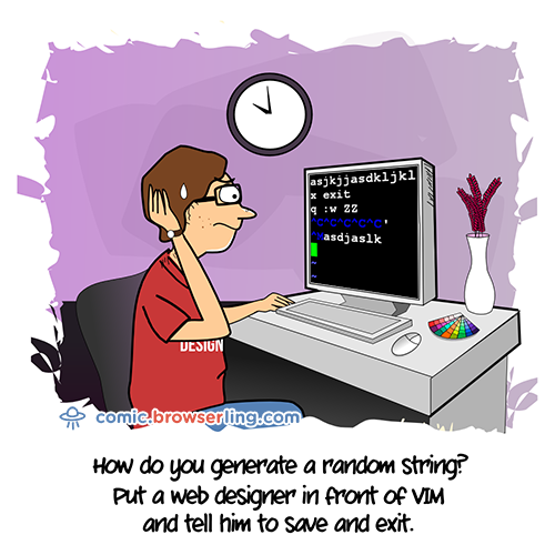 New cartoon - VIM - Cross-browser Testing Blog